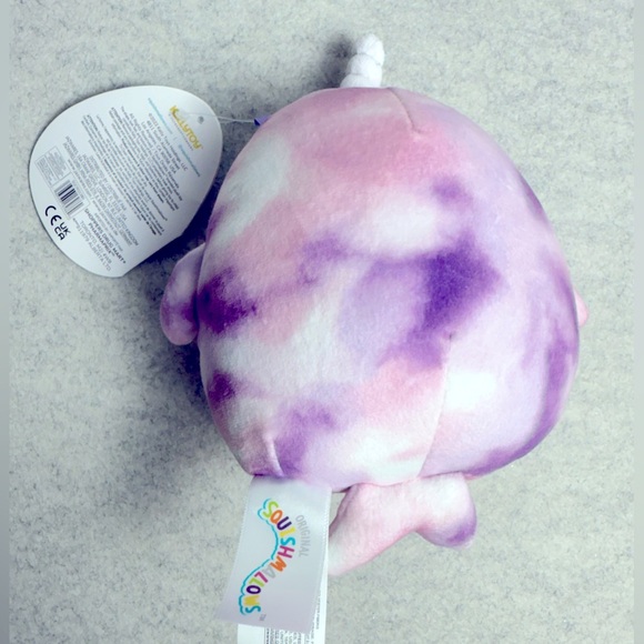 5” Squishmallows Kellytoy Plush Sealife Nabila the Purple Narwhal - Picture 3 of 4